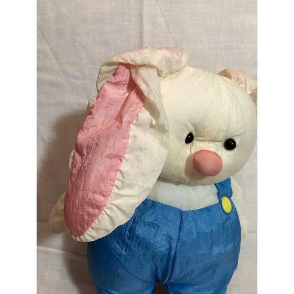 Gibson Bunky Bunny 1992 Easter Plush Parachute Puffalump Style Plush Toy Rabbit - Picture 3 of 8